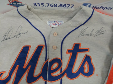 NOLAN RYAN SIGNED THROWBACK METS JERSEY INSCRIBED 