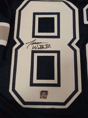 JASON WITTEN SIGNED BLUE COWBOYS CUSTOM JERSEY - GAME BREAKER EXCLUSIVE HOLO