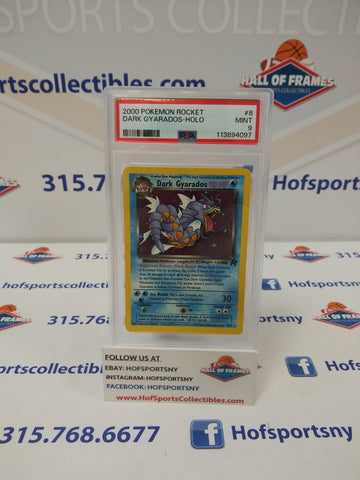 2000 POKEMON TEAM ROCKET DARK GYARADOS HOLO #8 PSA 9 MINT!