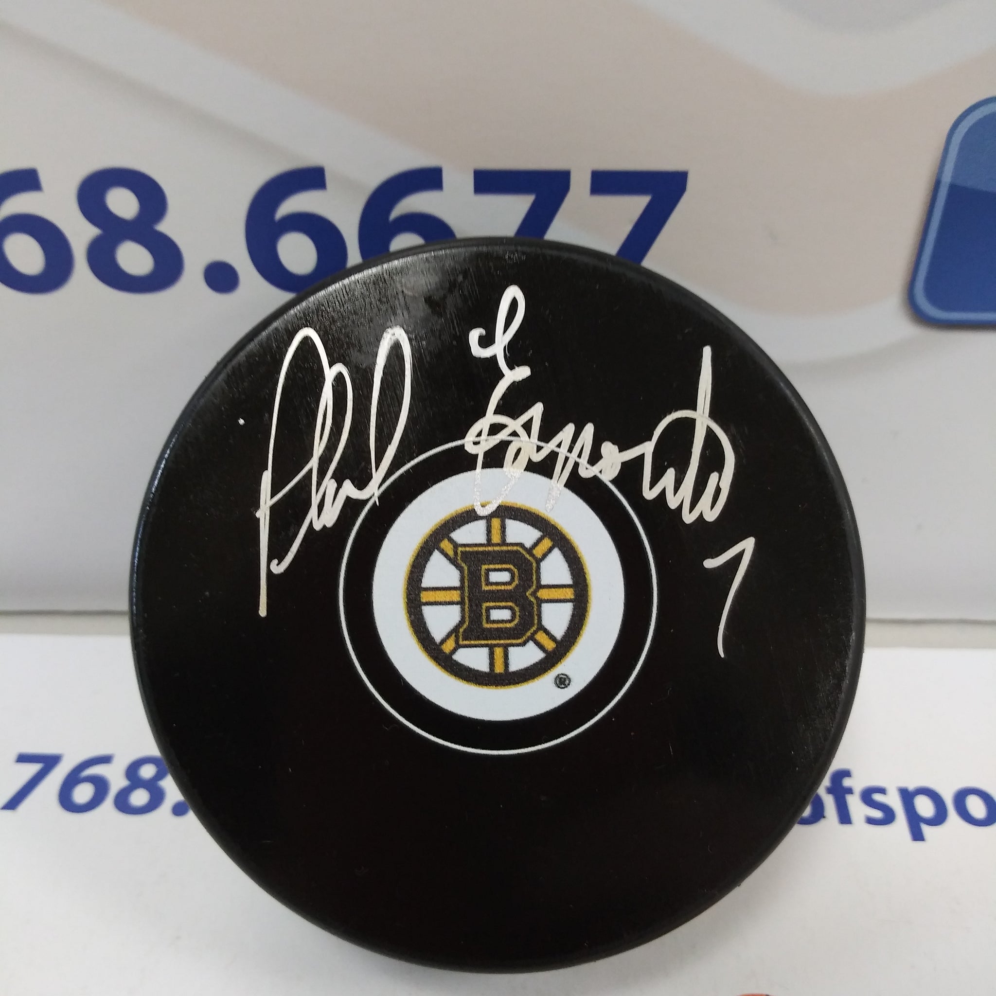 PHIL ESPOSITO BOSTON BRUINS SIGNED PUCK JSA COA!