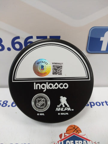 ANDERS LEE NEW YORK ISLANDERS SIGNED PUCK BECKETT!