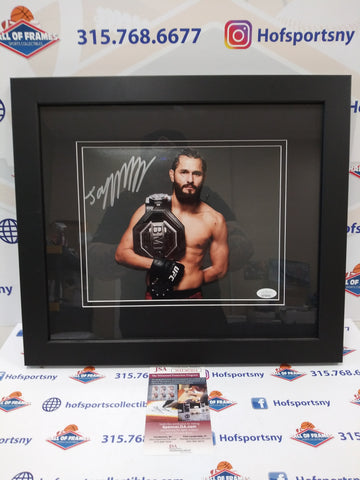 JORGE MASVIDAL UFC SIGNED 8X10 PHOTO FRAMED! JSA COA!
