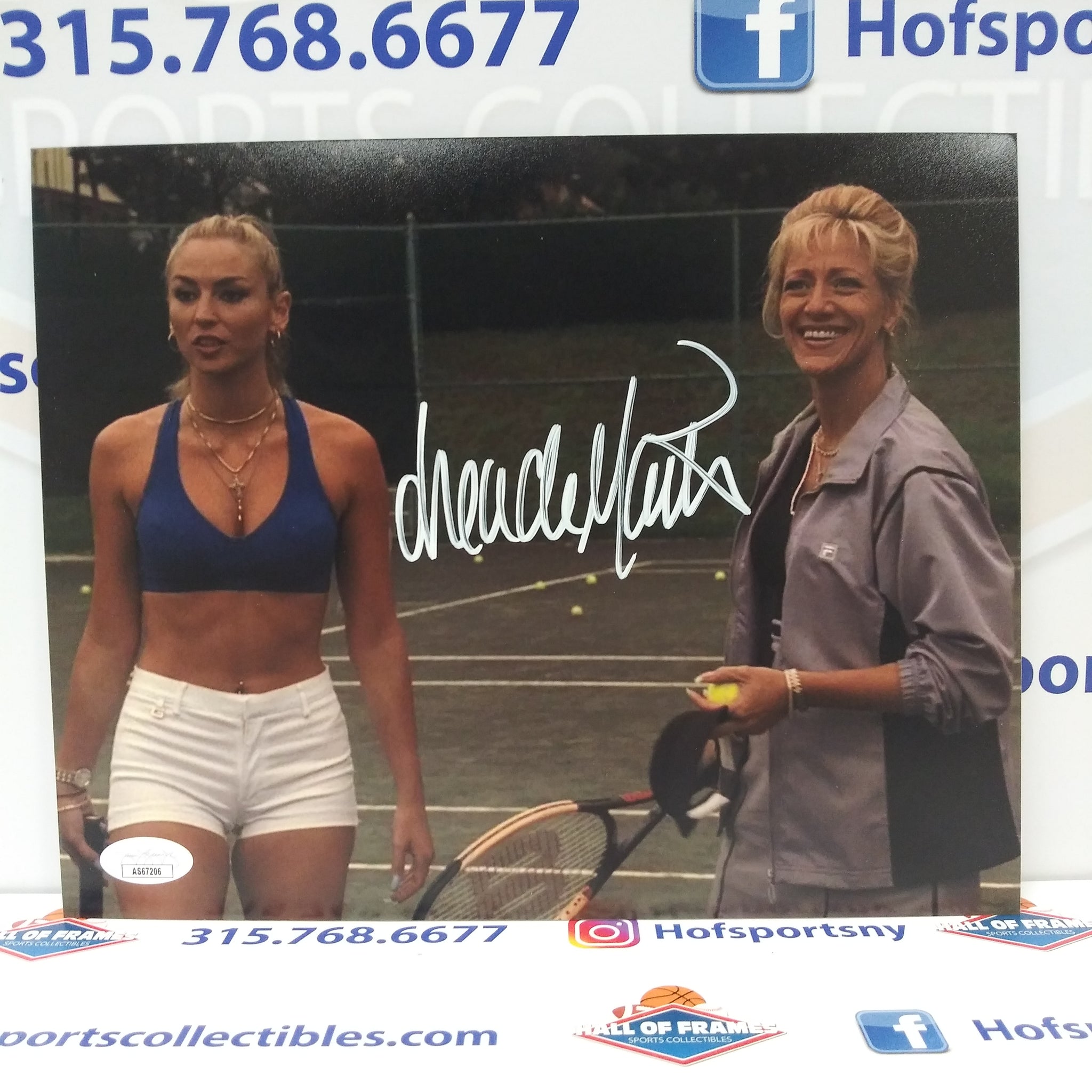 DREA DEMATTEO TENNIS SHOT SIGNED 8X10 JSA COA READ