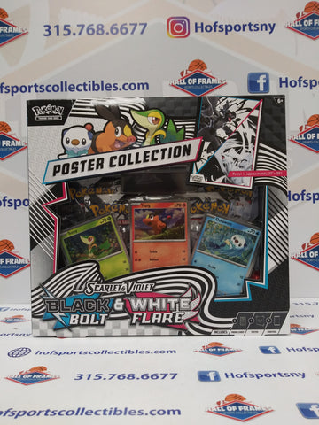 2025 POKEMON SCARLET & VIOLET BLACK BOLT WHITE FLARE POSTER COLLECTION!