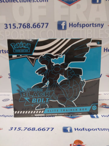 2025 POKEMON SCARLET & VIOLET BLACK BOLT ELITE TRAINER BOX ETB!