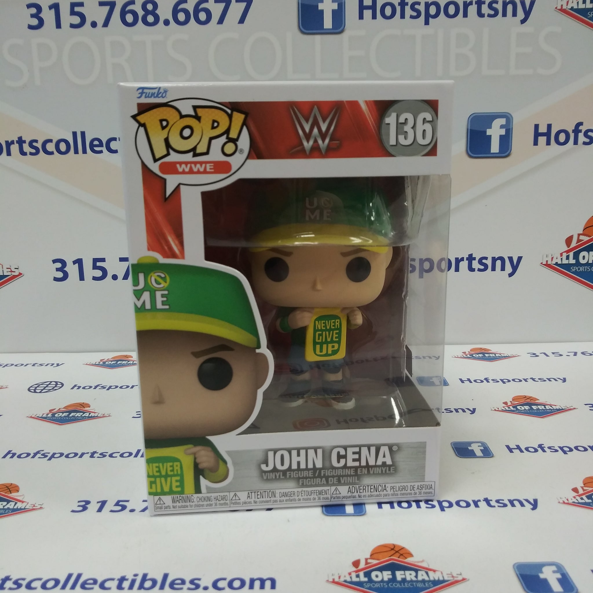 JOHN CENA NEVER GIVE UP TOWEL WWE FUNK POP #136!