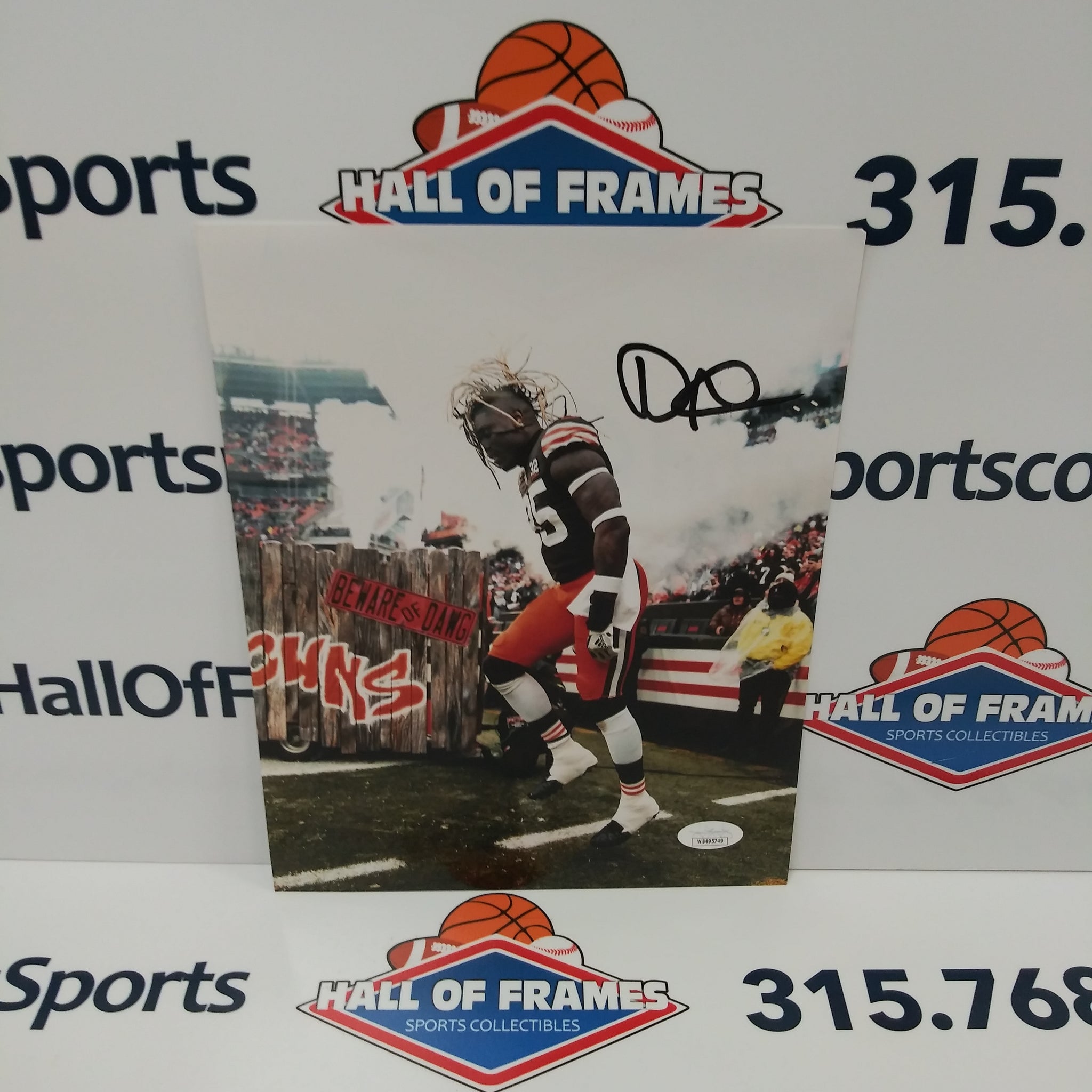 DAVID NJOKU CLEVELAND BROWNS AUTOGRAPHED 8X10 JSA COA