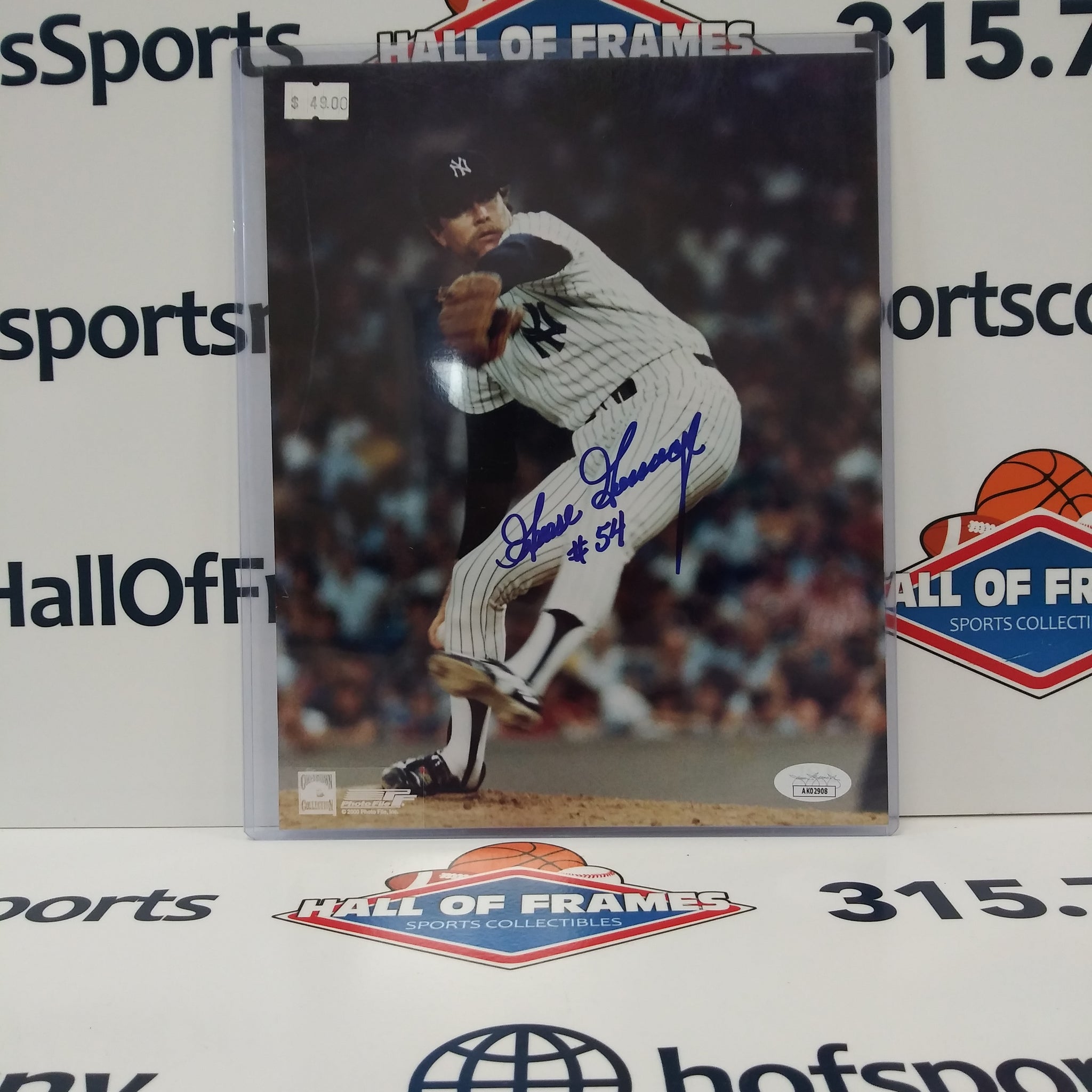 RICH GOOSE GOSSAGE YANKEES SIGNED 8X10 JSA COA