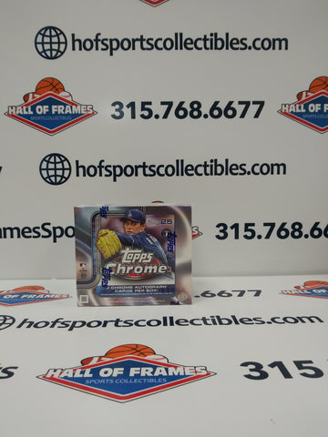 2025 TOPPS CHROME BASEBALL HOBBY JUMBO BOX! 3 AUTOGRAPHS!