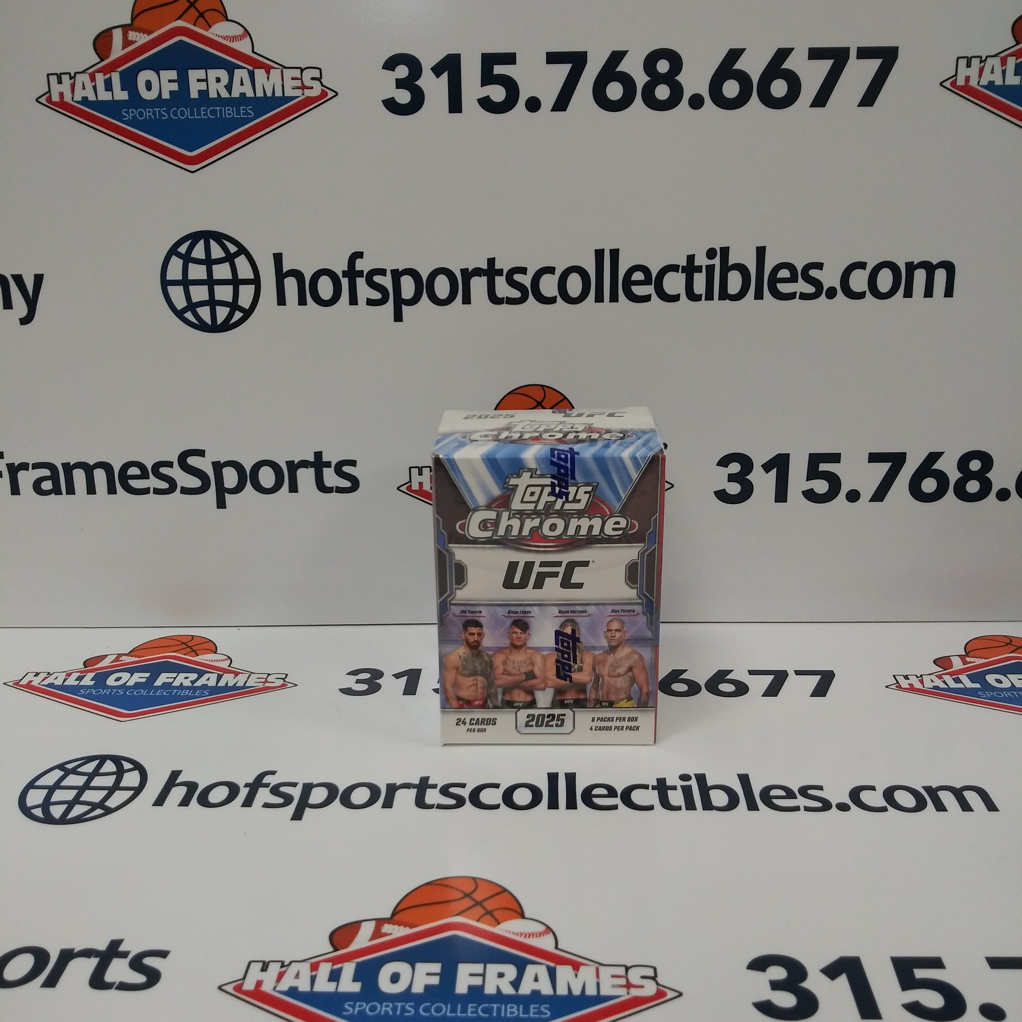 2025 TOPPS CHROME UFC BLASTER BOX! SEPIA PARALELLS!