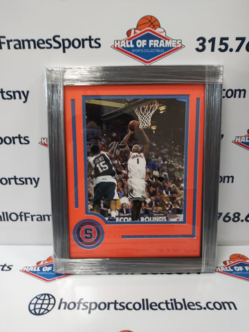 HAKIM WARRICK SIGNED SYRACUSE BASKETBALL FRAMED 8X10 PHOTO - STEINER