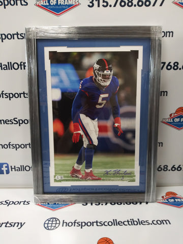 KAYVON THIBODEAUX SIGNED NY GIANTS FRAMED 11X17 PHOTO - BECKETT