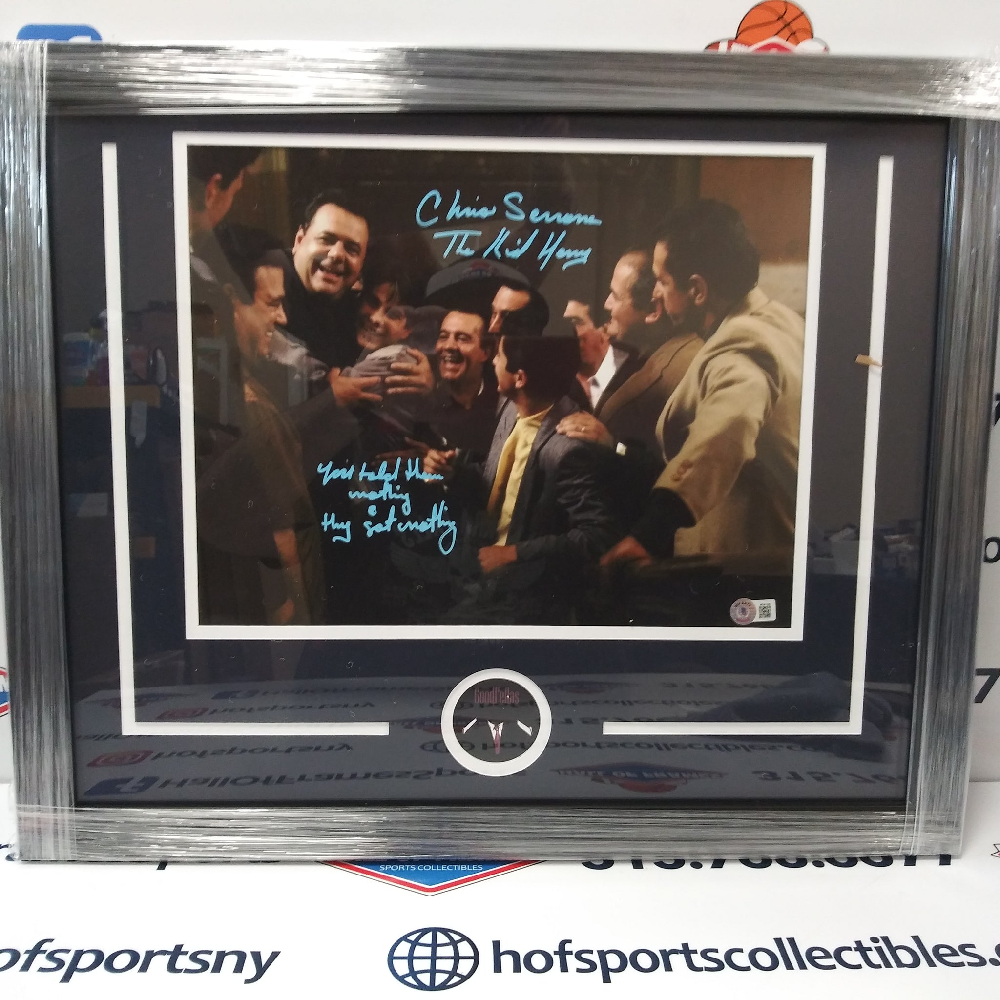 Chris Serrone "The Kid Henry" Signed FRAMED 11x14 Goodfellas Multi Inscription - BGS