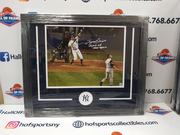 SCOTT BROSIUS SIGNED 2001 WS FRAMED 11X14 INC DEJA VU ALL OVER AGAIN - BECKETT