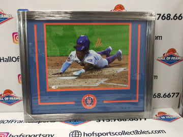 LUISANGEL ACUNA NY METS SIGNED FRAMED 11X14 JSA WITNESSED