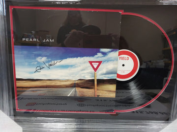 EDDIE VEDDER SIGNED PEARL JAM YIELD ALBUM FRAMED 14X20 JSA LETTER!