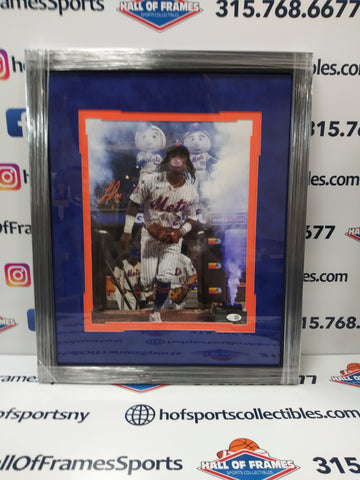 LUISANGEL ACUNA NY METS SIGNED FRAMED 11X14 JSA WITNESSED