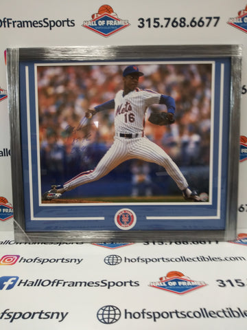 DWIGHT DOC GOODEN SIGNED METS 85 Triple Crown MULTI INSCRIPTION FRAMED 16X20