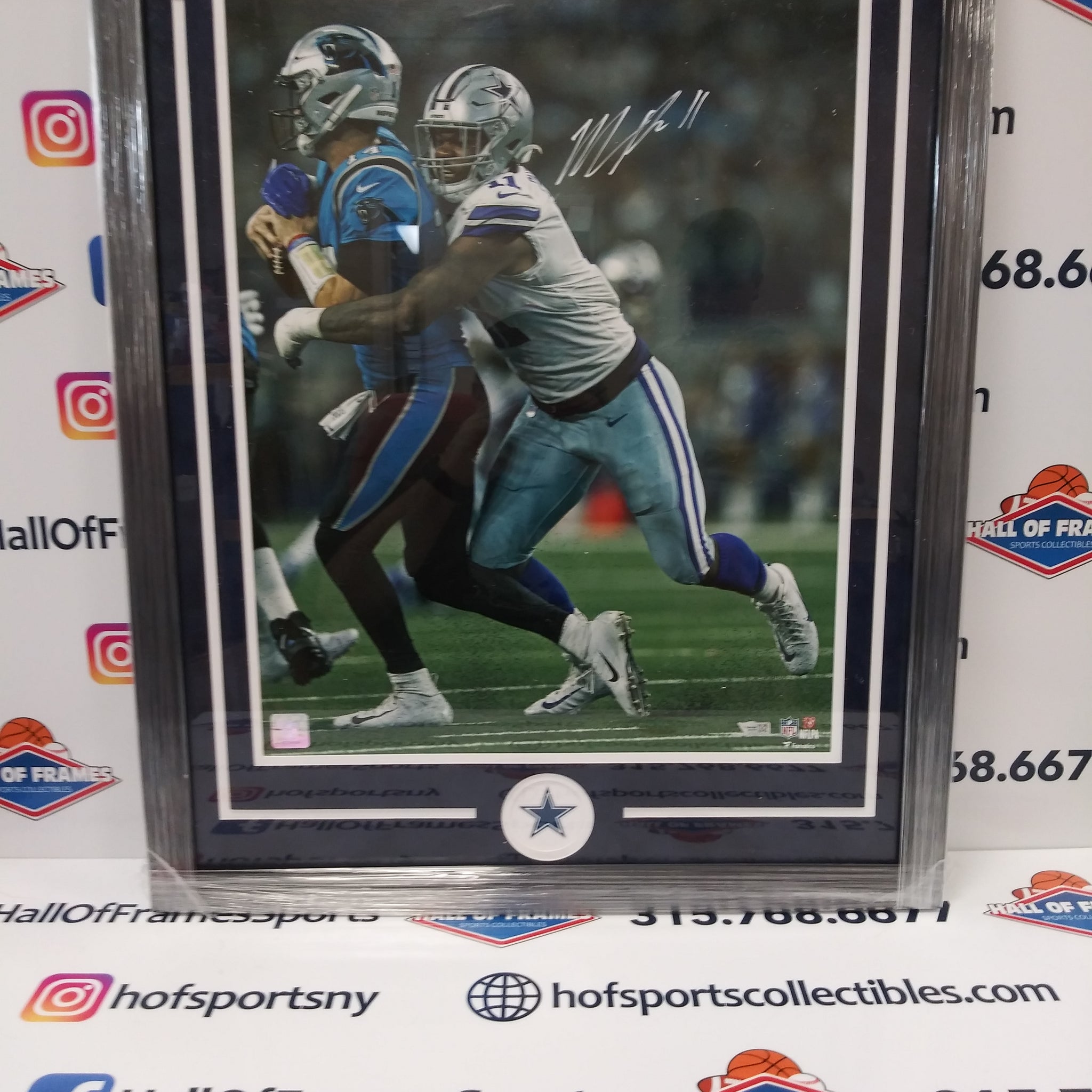 MICAH PARSONS SIGNED DALLAS COWBOYS SACK FRAMED 16X20 - FANATICS