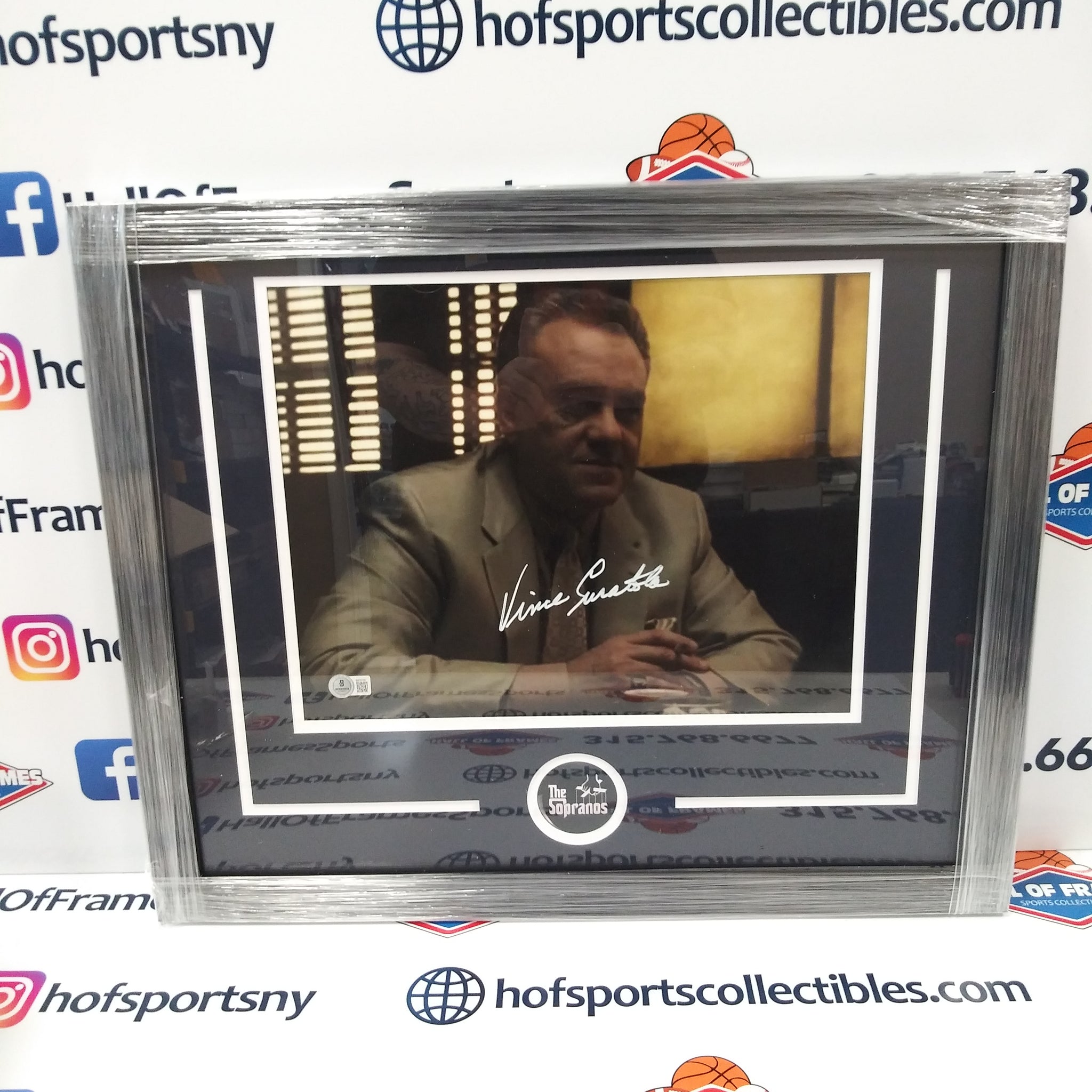 VINCENT CURATOLA "THE SOPRANOS" "JOHNNY SACK" SIGNED FRAMED 11X14 BECKETT