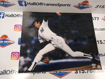 RON GUIDRY NEW YORK YANKEES SIGNED 16X20 PSA/DNA