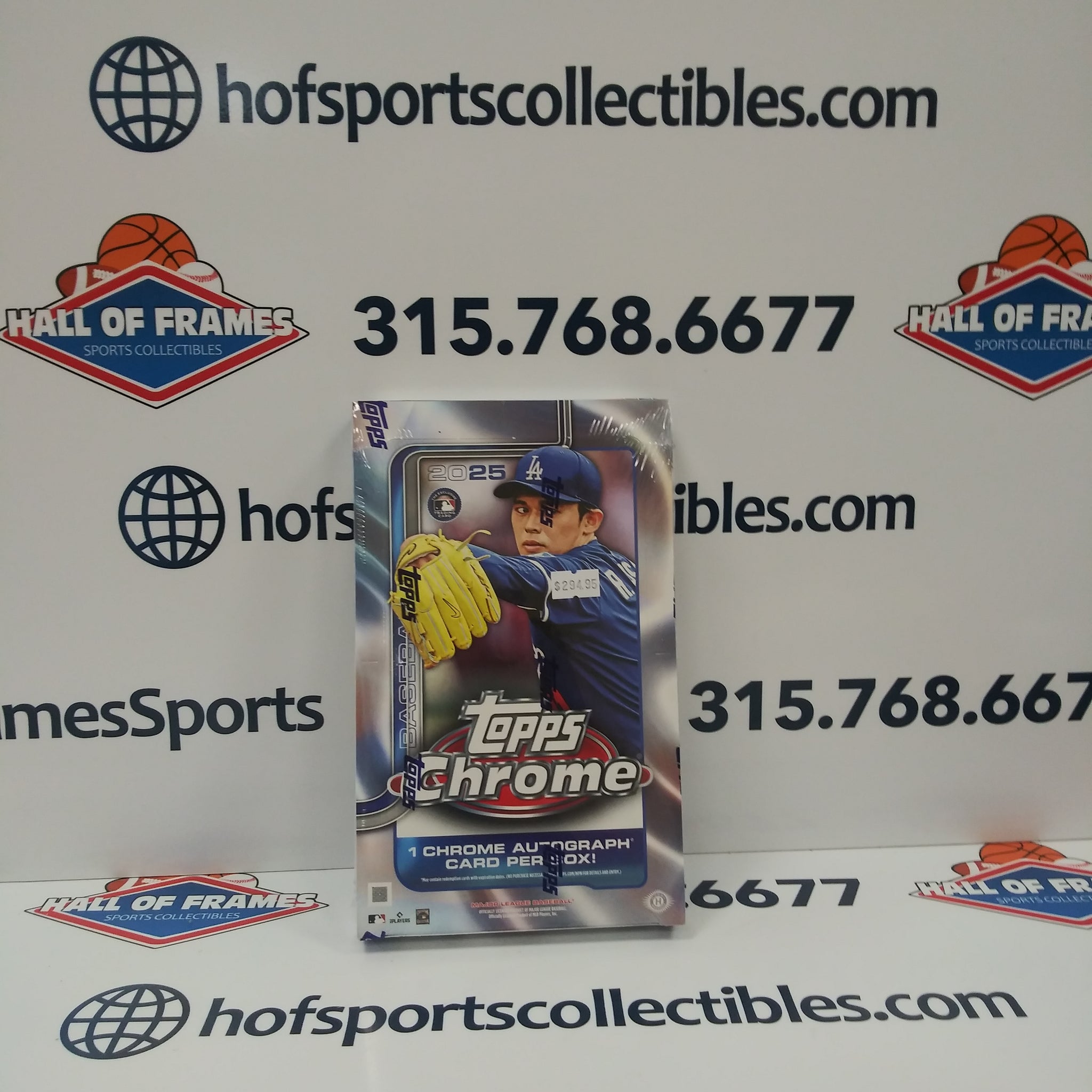 2025 TOPPS CHROME HOBBY BASEBALL BOX! 1 AUTO!