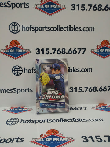 2025 TOPPS CHROME HOBBY BASEBALL BOX! 1 AUTO!