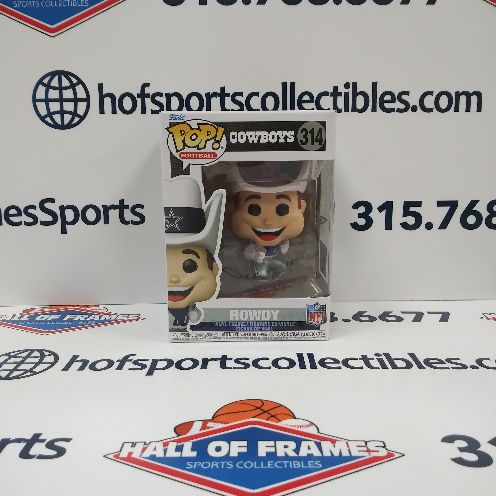 ROWDY DALLAS COWBOYS MASCOT NFL FUNKO POP #314!