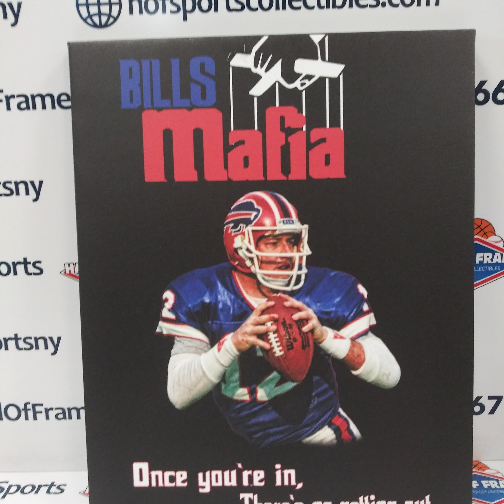 JIM KELLY BILLS MAFIA 16X20 CUSTOM CANVAS PRINT - READY TO HANG