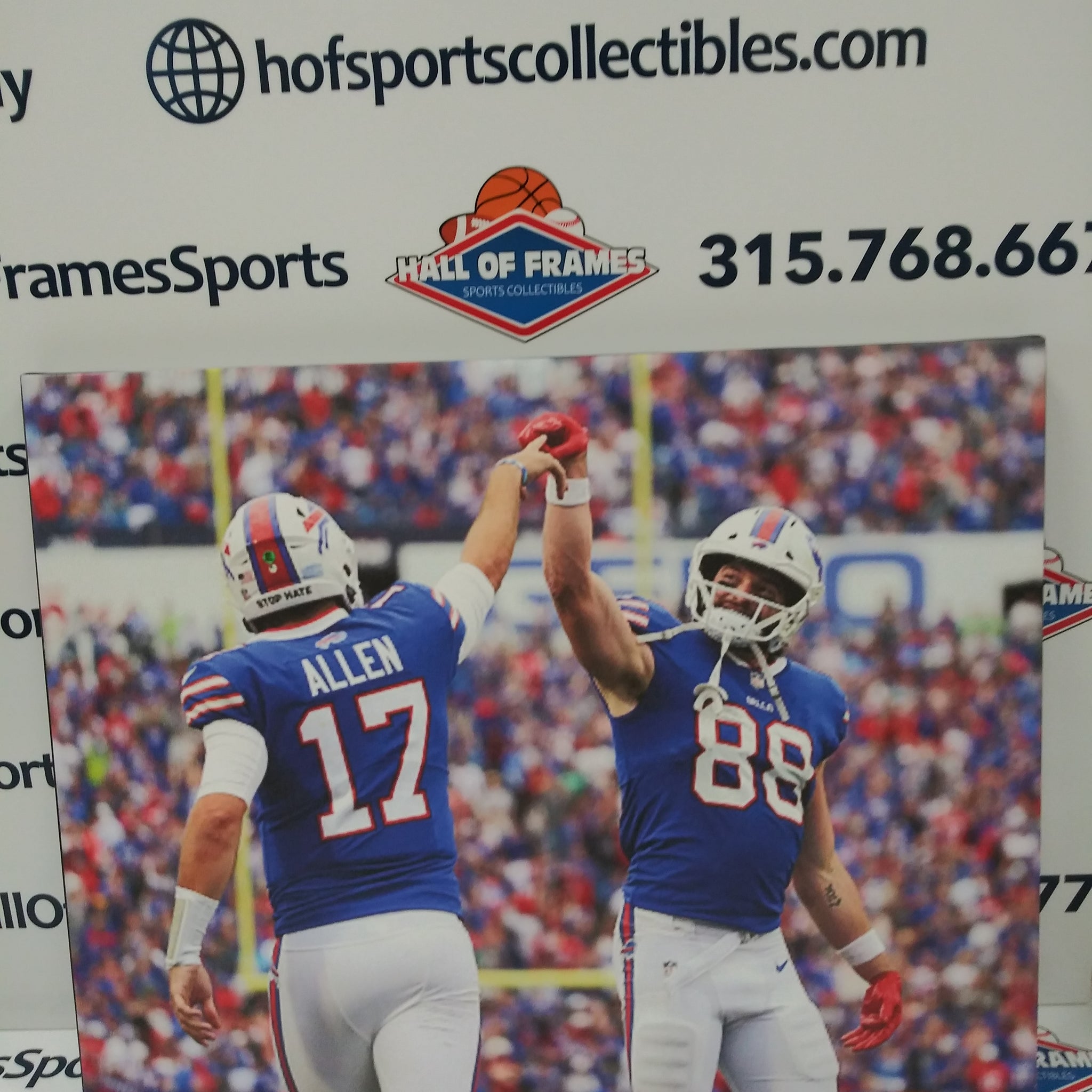 JOSH ALLEN DAWSON KNOX 16X20 CUSTOM CANVAS PRINT - READY TO HANG