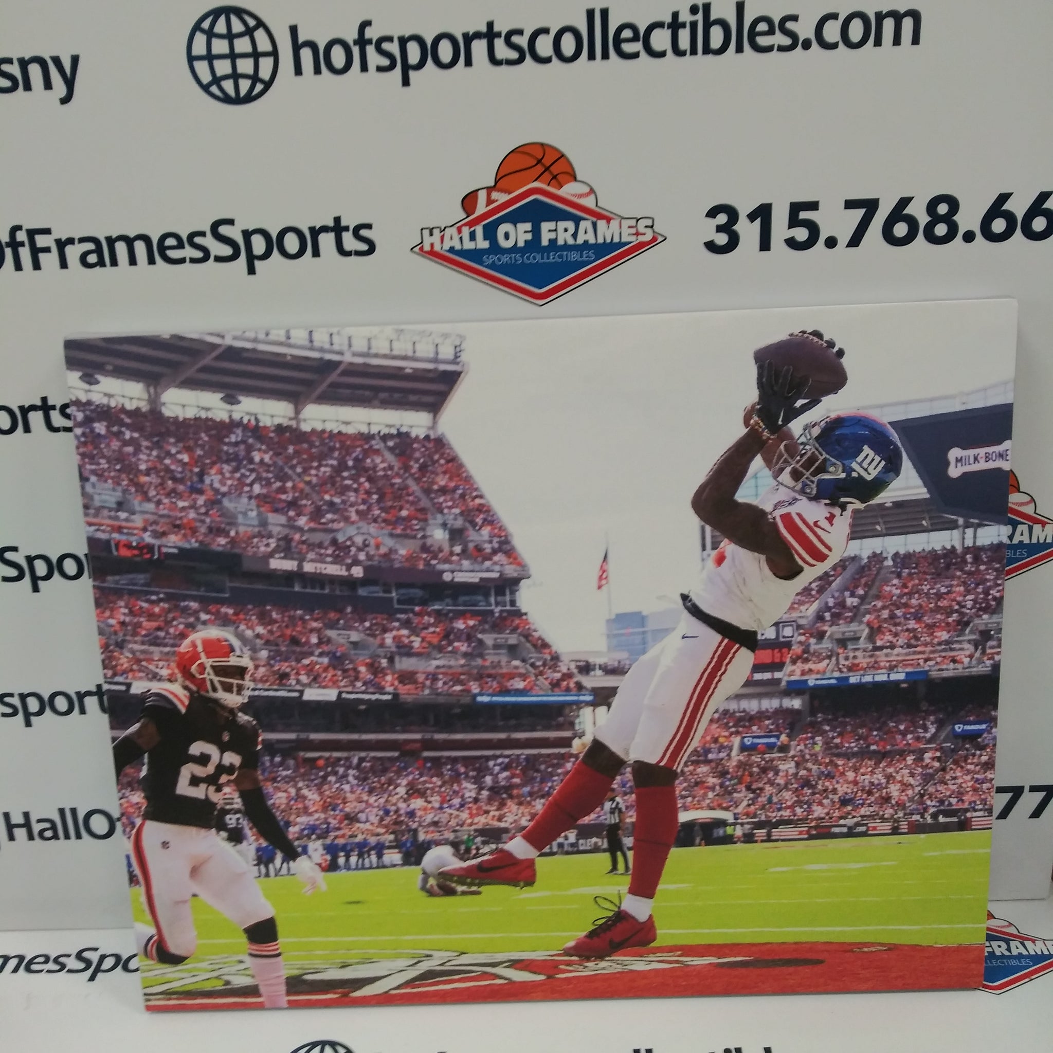 MALIK NABERS NEW YORK GIANTS 16X20 CUSTOM CANVAS PRINT - READY TO HANG