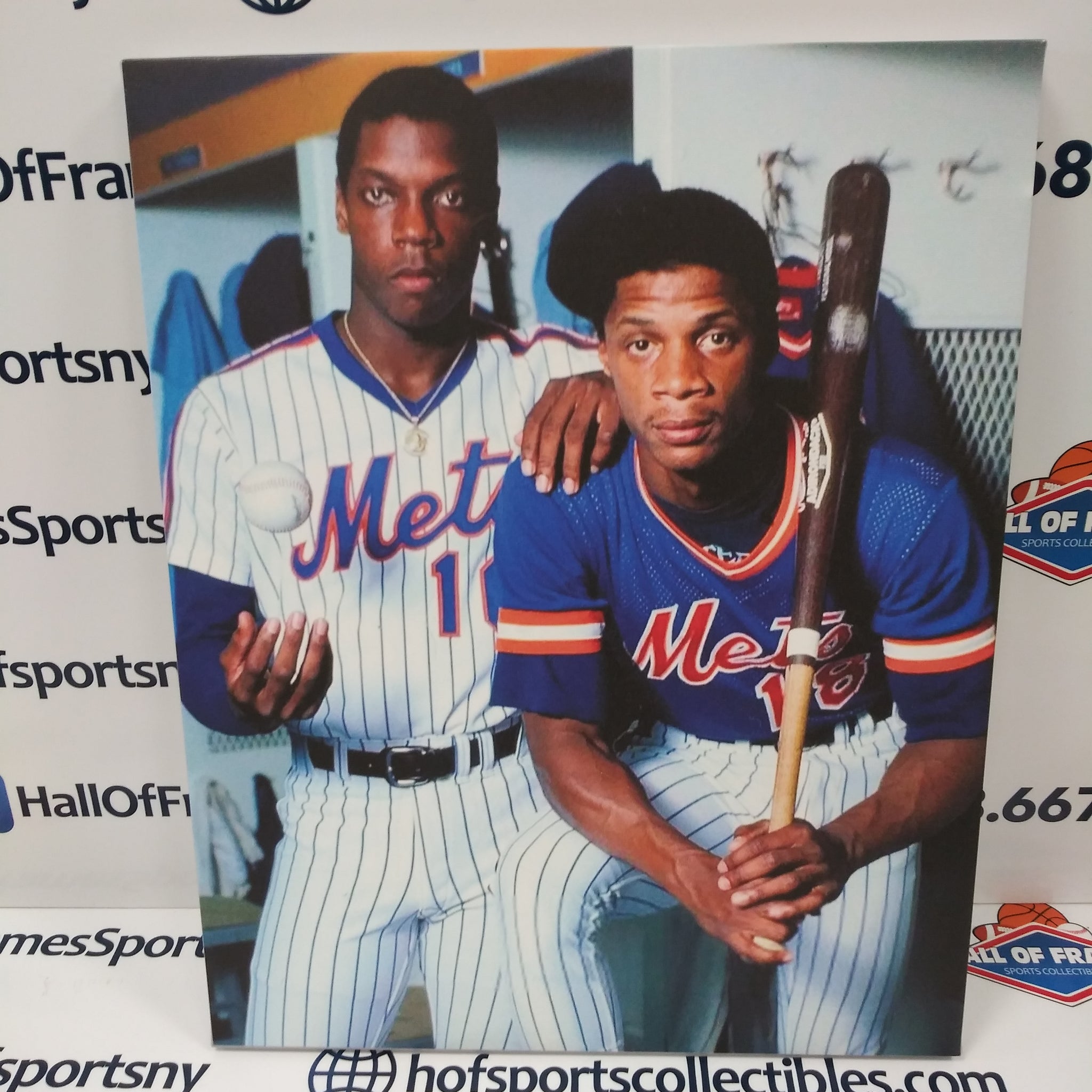 DOC GOODEN DARRYL STRAWBERRY NEW YORK METS 16X20 CUSTOM CANVAS PRINT - READY TO HANG