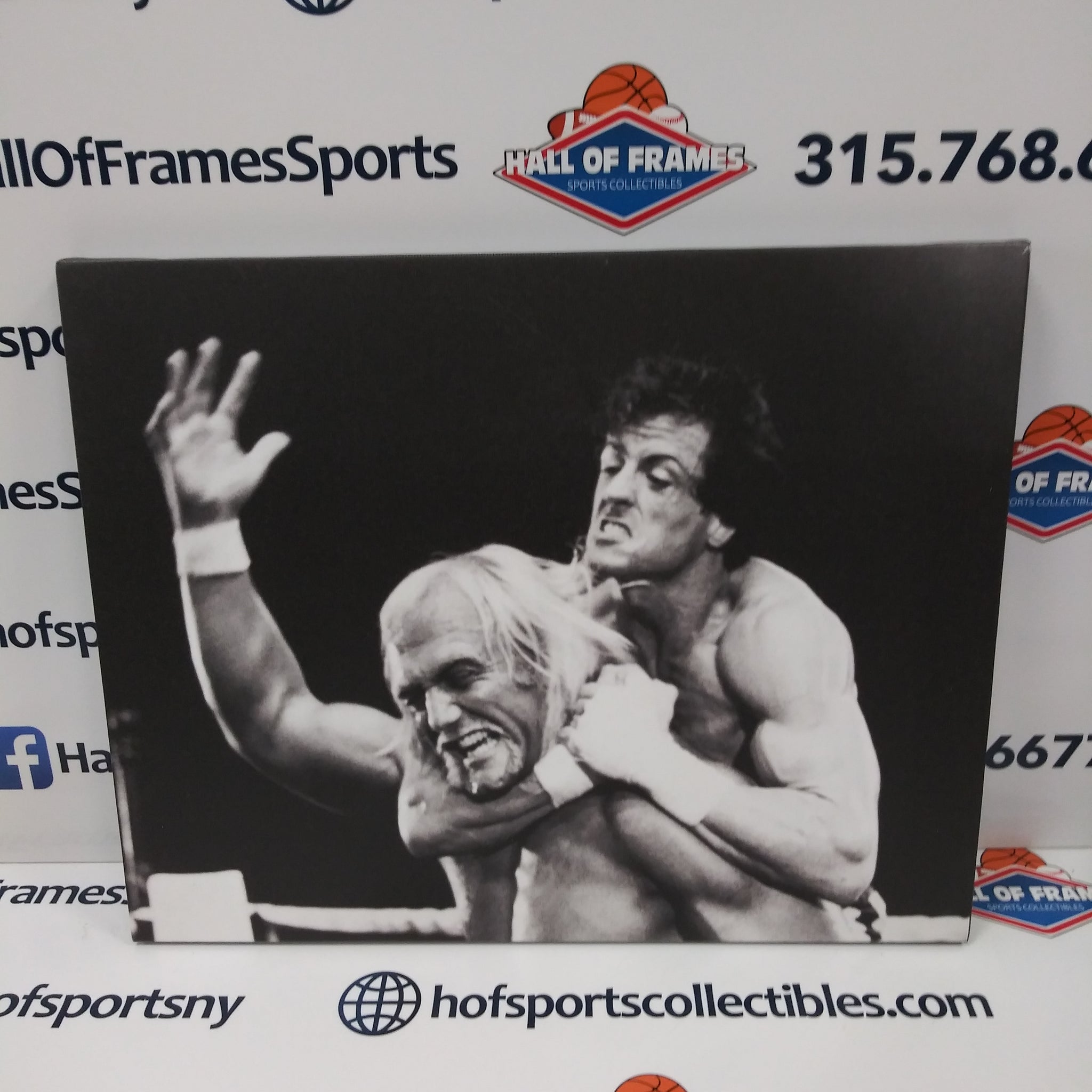 HULK HOGAN SYLVESTOR STALLONE "ROCKY III' 16X20 CUSTOM CANVAS PRINT - READY TO HANG