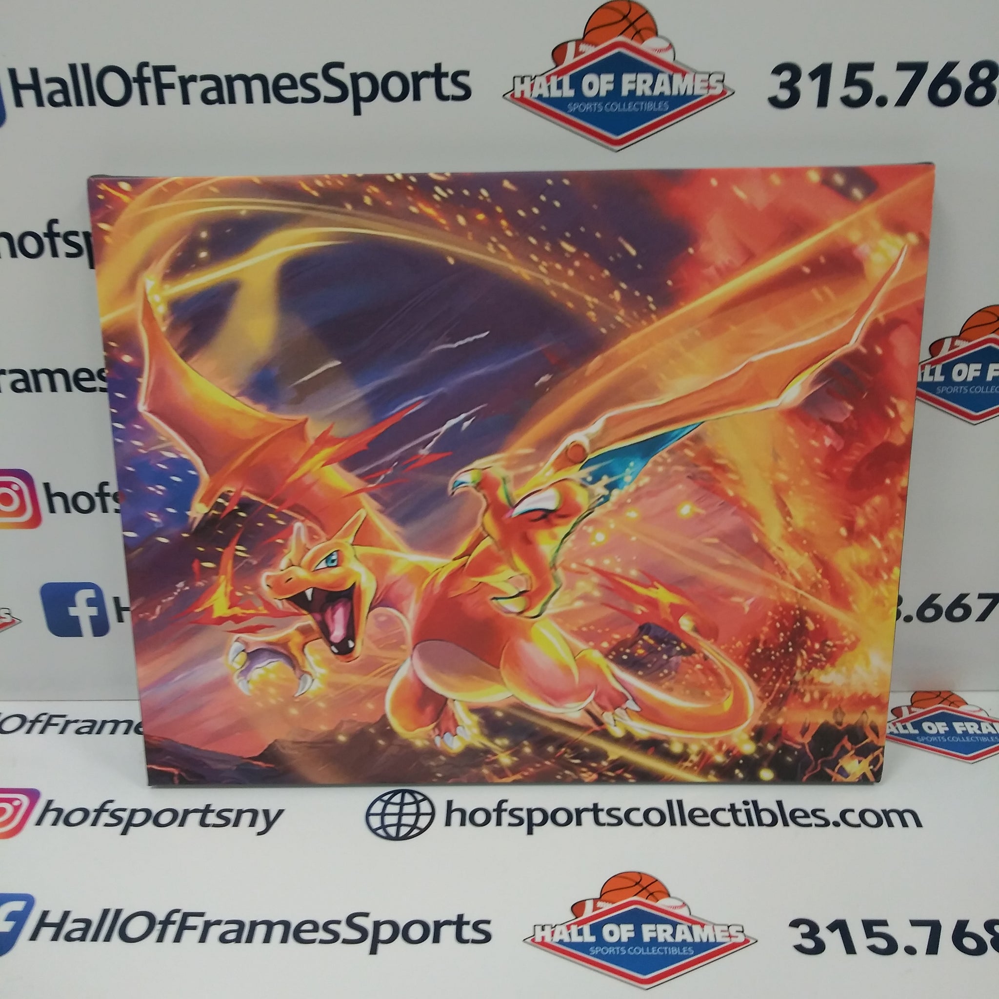 CHARIZARD POKEMON 16X20 CUSTOM CANVAS PRINT - READY TO HANG