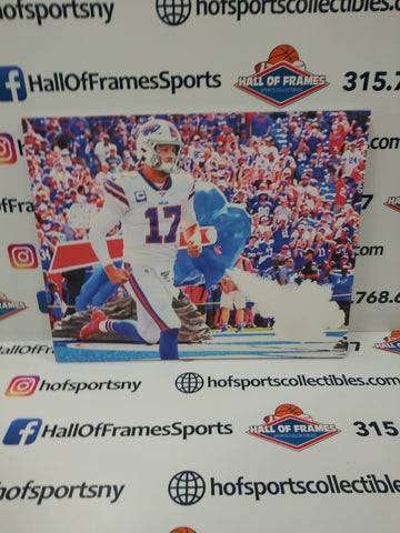 JOSH ALLEN BUFFALO BILLS 16X20 CUSTOM CANVAS PRINT - READY TO HANG
