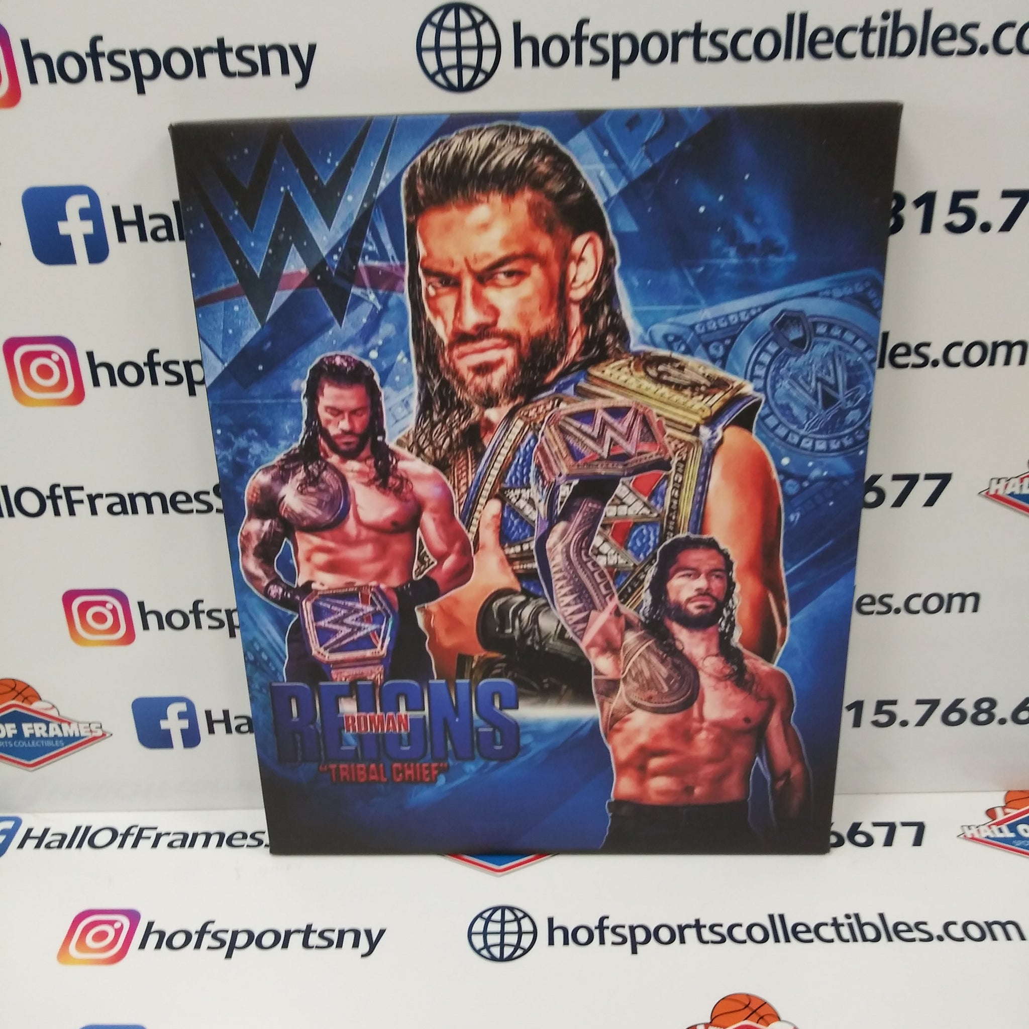 ROMAN REIGNS WWE 16X20 CUSTOM CANVAS PRINT - READY TO HANG