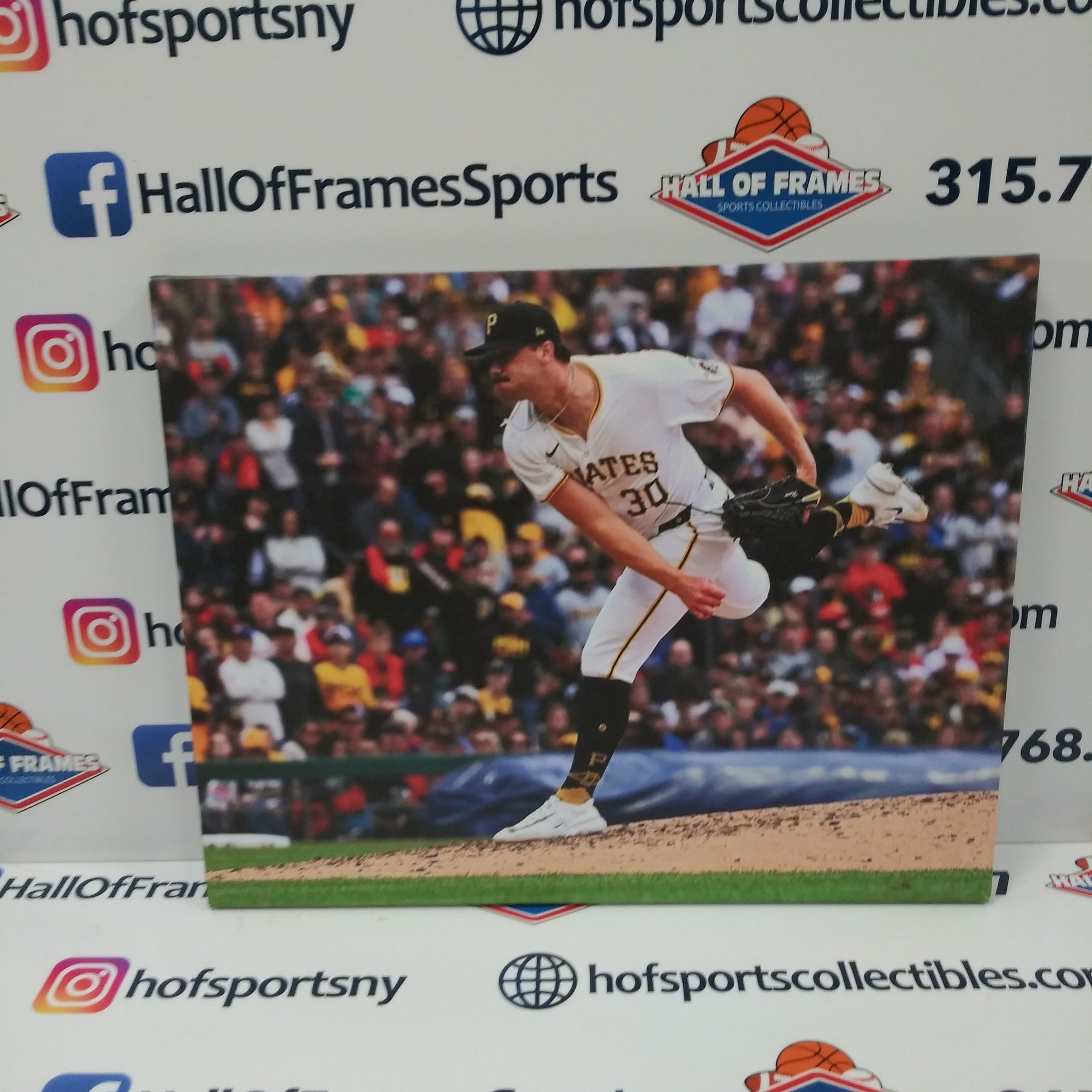 PAUL SKENES PITTSBURGH PIRATES 16X20 CUSTOM CANVAS PRINT - READY TO HANG