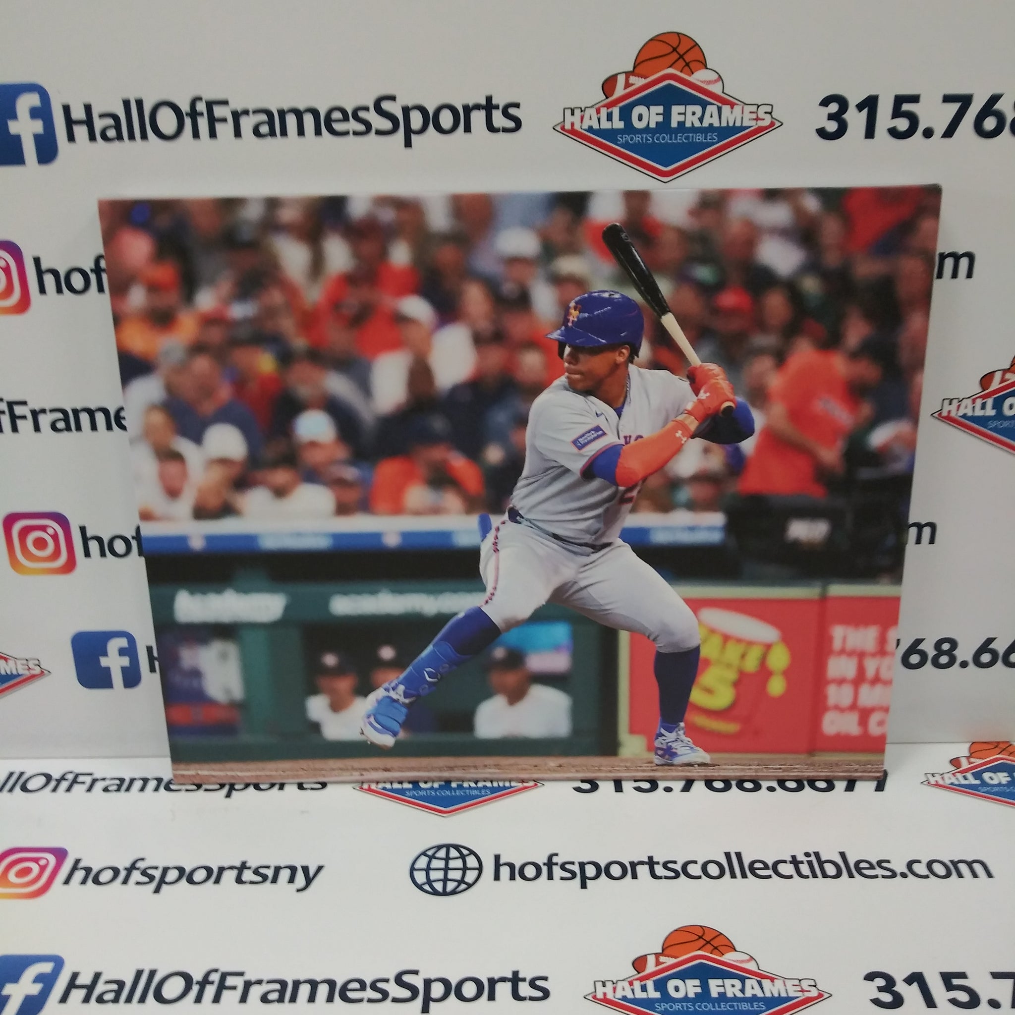 JUAN SOTO NY METS 16X20 CUSTOM CANVAS PRINT - READY TO HANG
