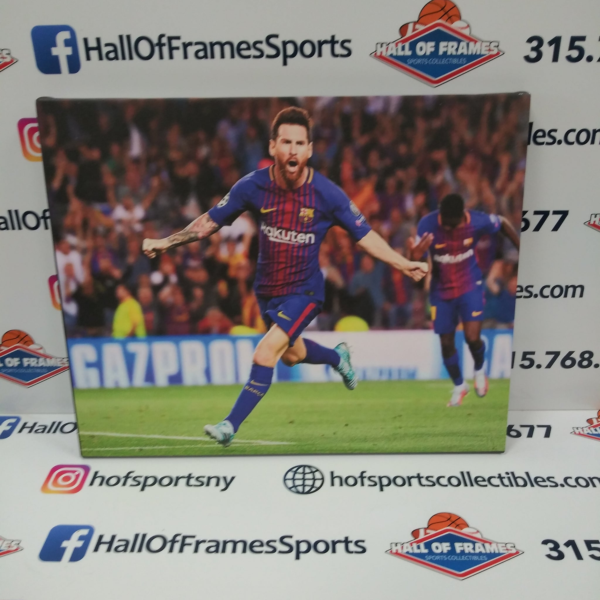 LIONEL MESSI FC BARCELONA 16X20 CUSTOM CANVAS PRINT - READY TO HANG