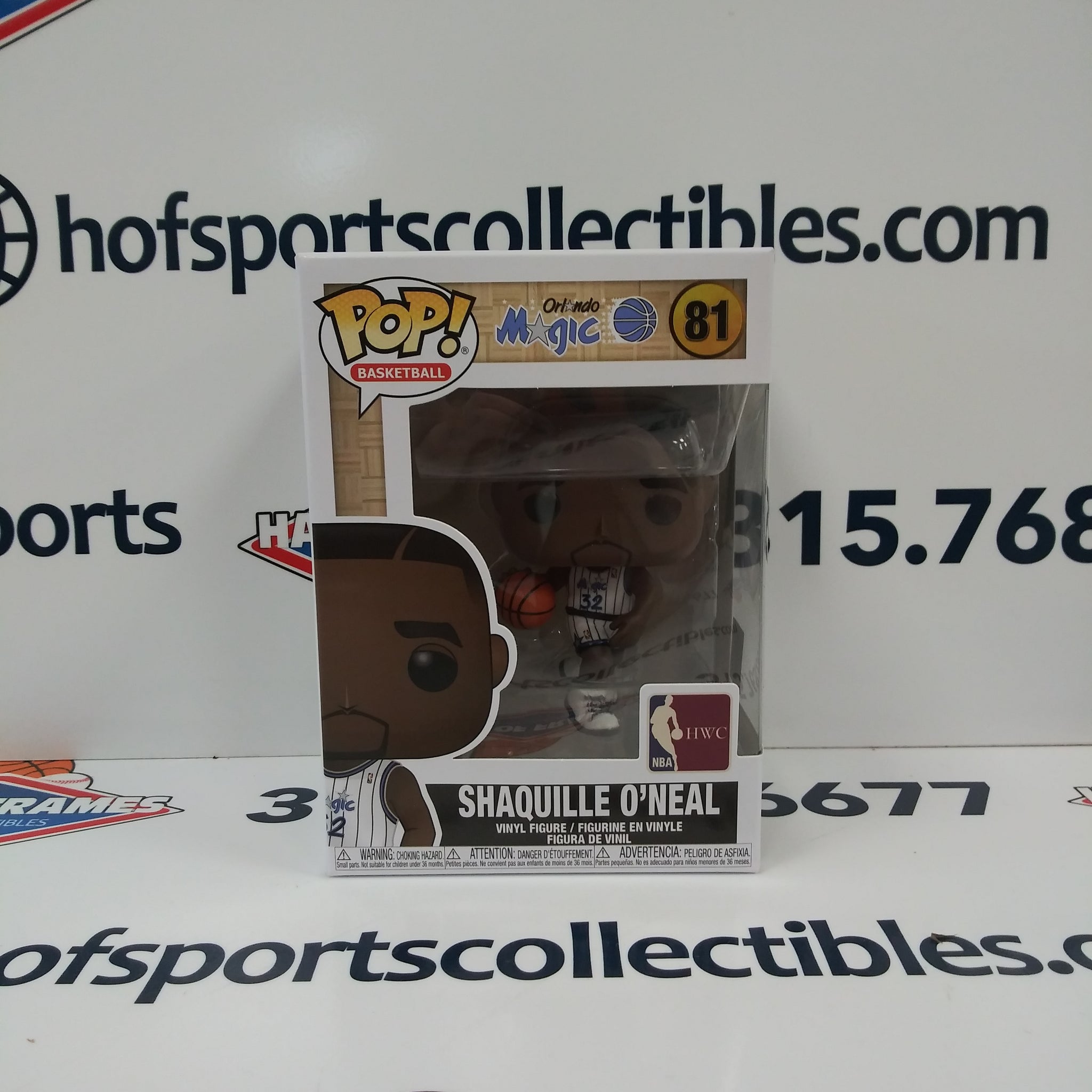 SHAQUILLE O'NEAL ORLANDO MAGIC FUNKO POP NBA HWC #81!