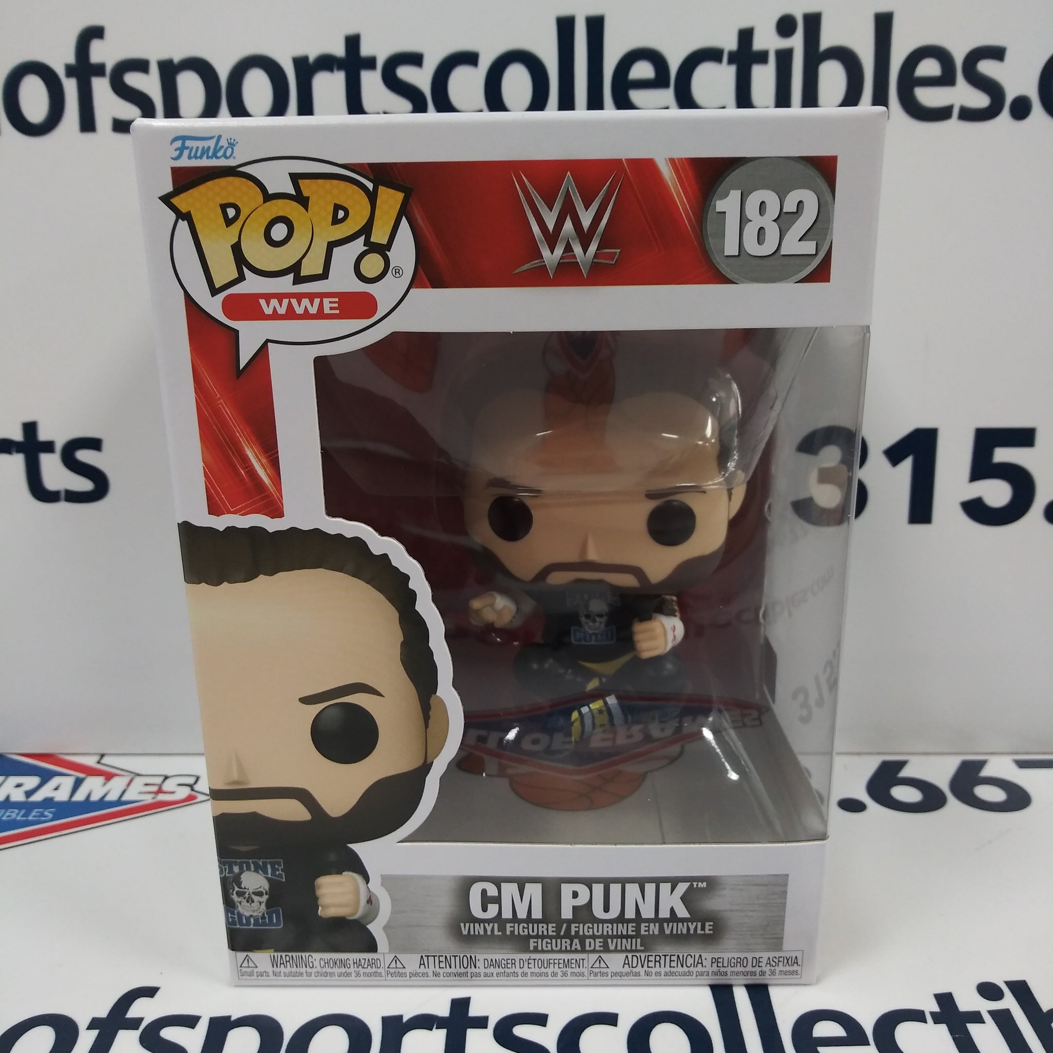 CM PUNK "PIPE BOMB PROMO" WWE FUNKO POP #182!
