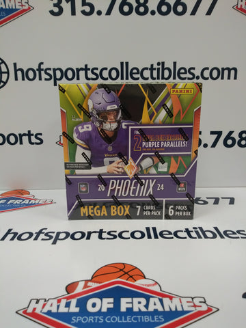 2024 PANINI PHOENIX FOOTBALL MEGA BOX! PURPLE PARALLELS!