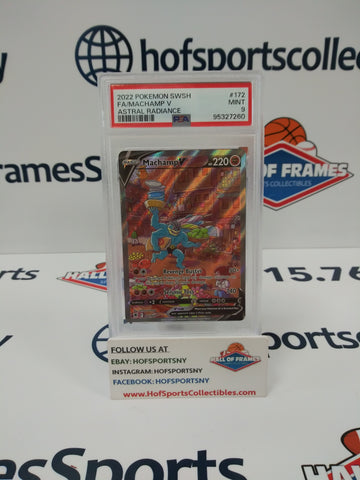2022 POKEMON ASTRAL RADIANCE MACHAMP V #172 PSA 9