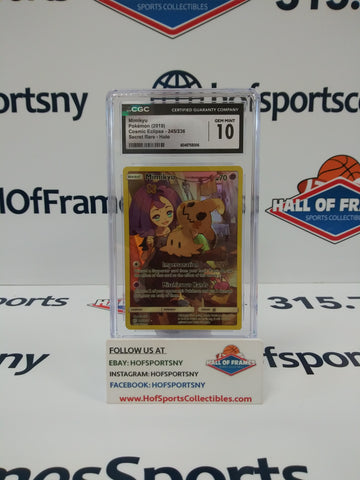 2019 POKEMON COSMIC ECLIPSE MIMIKYU SECRET RARE 245/236 CGC 10!