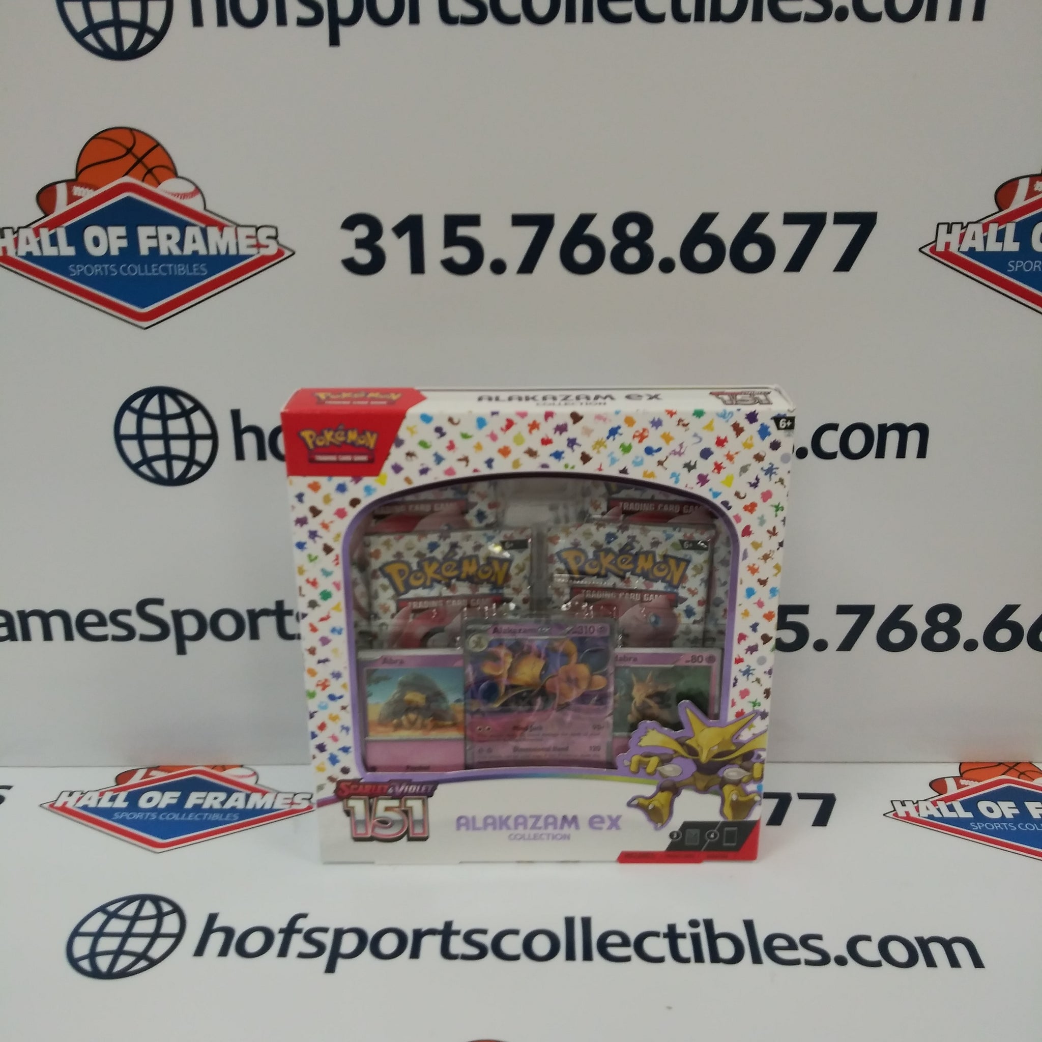 2023 POKEMON SCARLET & VIOLET 151 ALAKAZAM EX COLLECTION BOX!