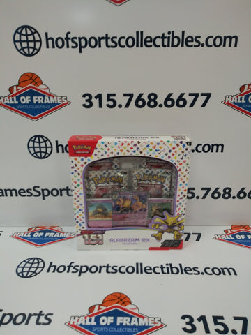 2023 POKEMON SCARLET & VIOLET 151 ALAKAZAM EX COLLECTION BOX!
