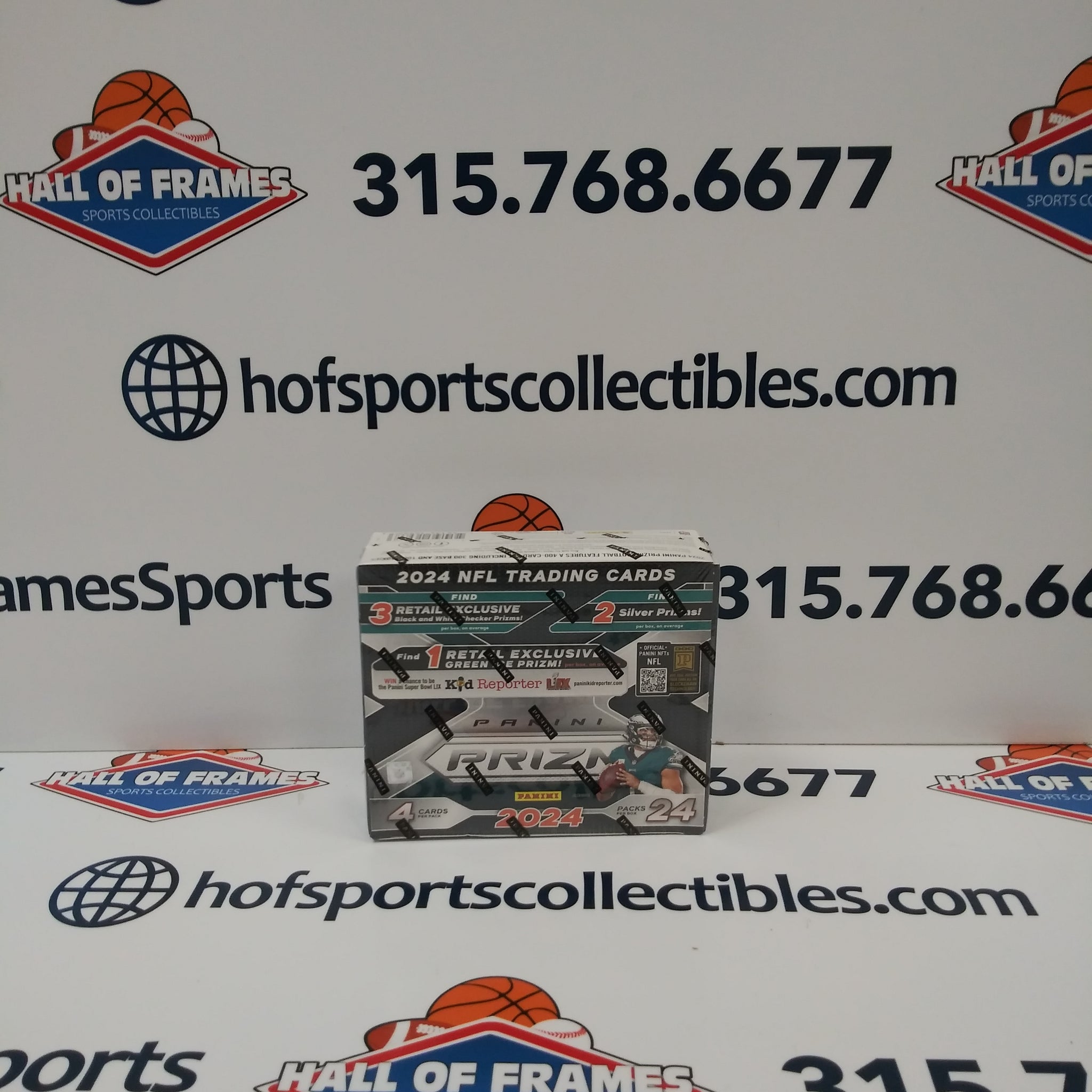 2024 PANINI PRIZM FOOTBALL RETAIL 24 PACK BOX! BLACK & WHITE CHECKER PRIZMS!