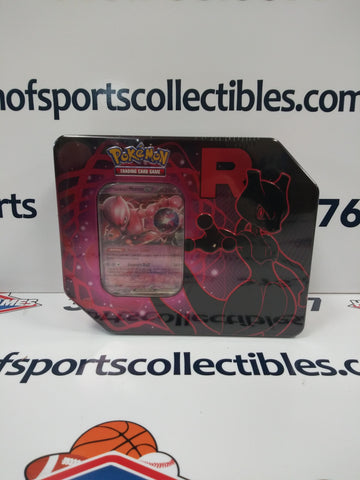 2025 TEAM ROCKET'S MEWTWO EX TIN! 5 PACKS!