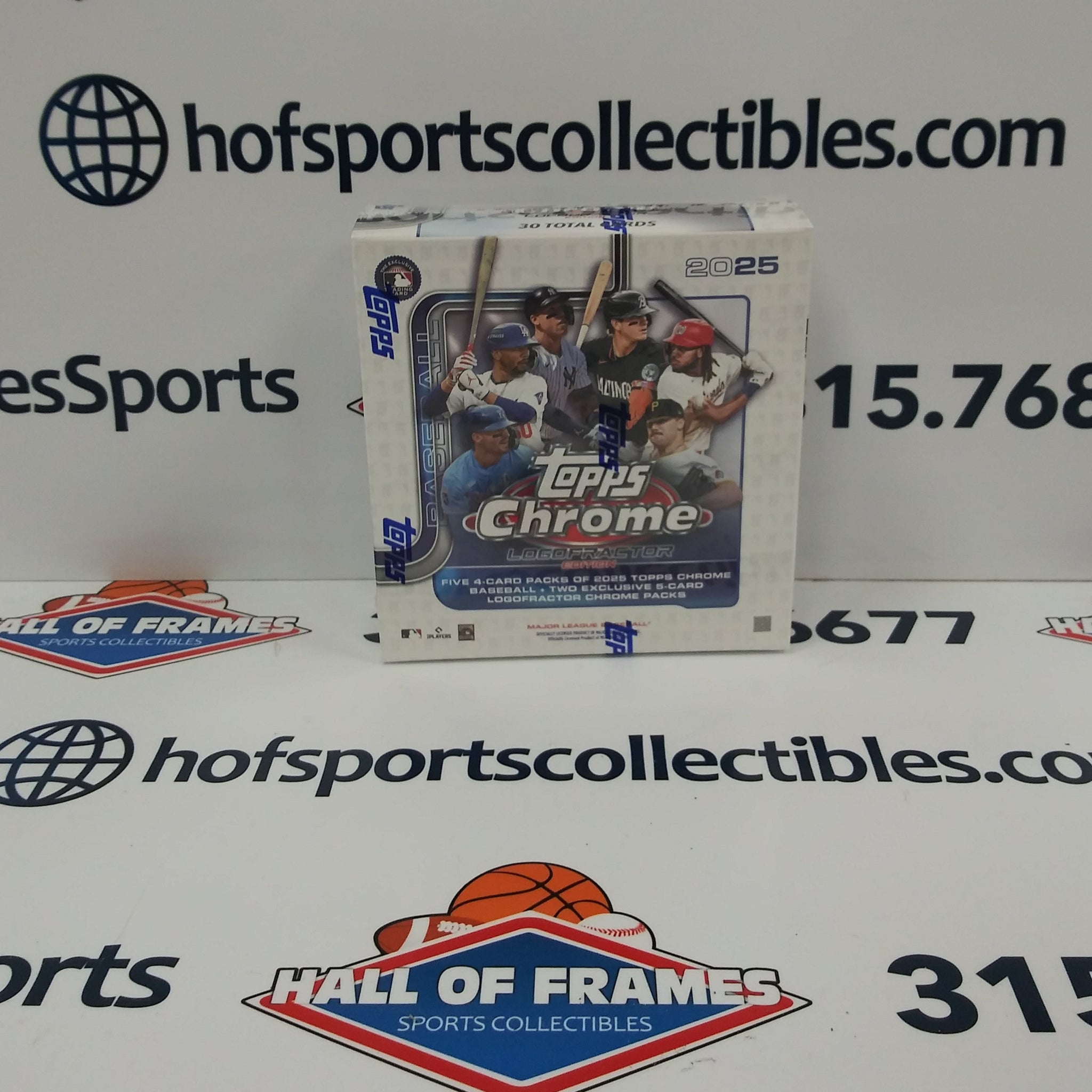 2025 TOPPS CHROME BASEBALL LOGOFRACTOR EDITION BOX!