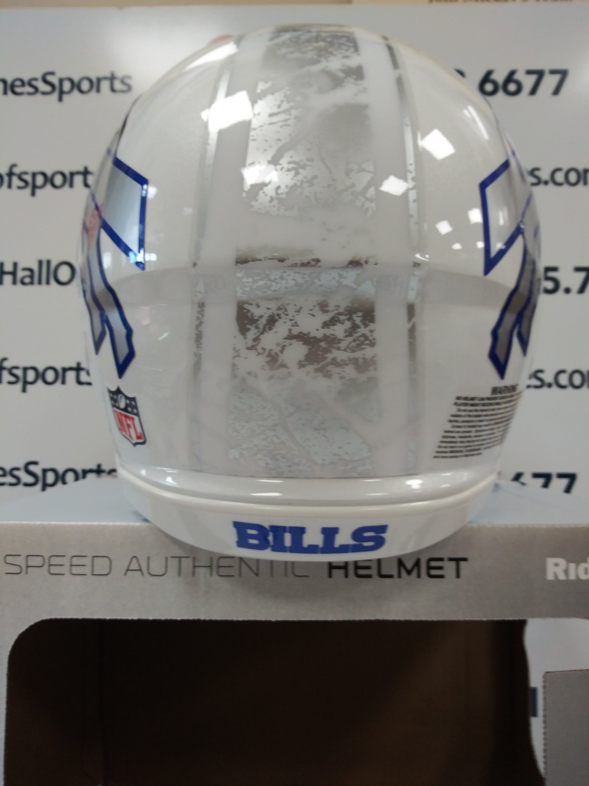 BUFFALO BILLS RIVALRIES AUTHENTIC FULL SIZE SPEED HELMET!